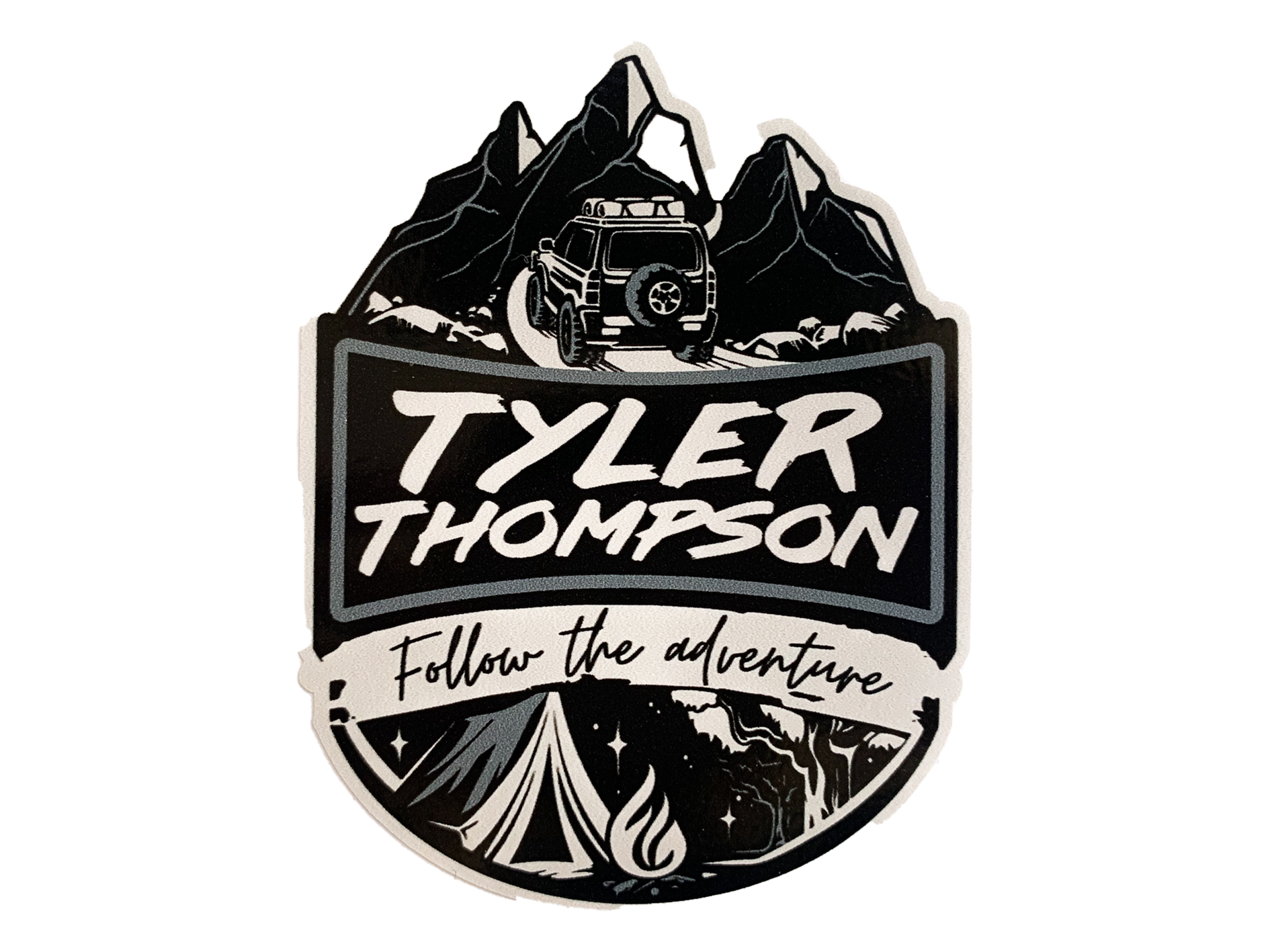 Die-cut vinyl stickers – Tyler Thompson